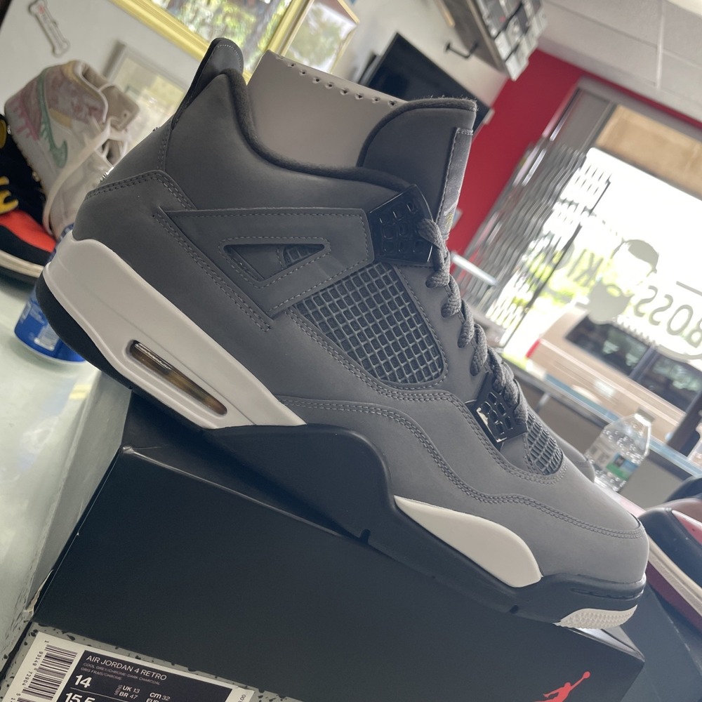 Nike Air Jordan 4 Retro Cool Grey 2019 Men Size 14 308497-007 White Black DS New